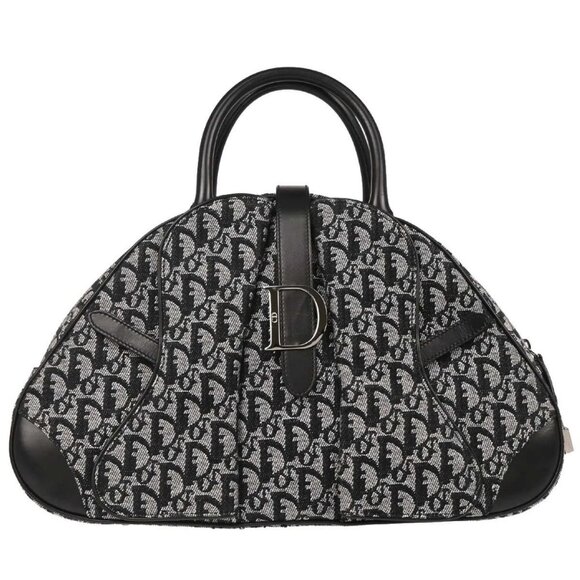 Christian Dior Black Double Saddle Trotter Handbag - Picture 1 of 11
